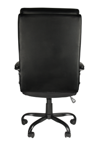 Office Desk Chair with High Quality PU Leather, Adjustable Height/Tilt, 360-Degree Swivel, 300LBS, Black