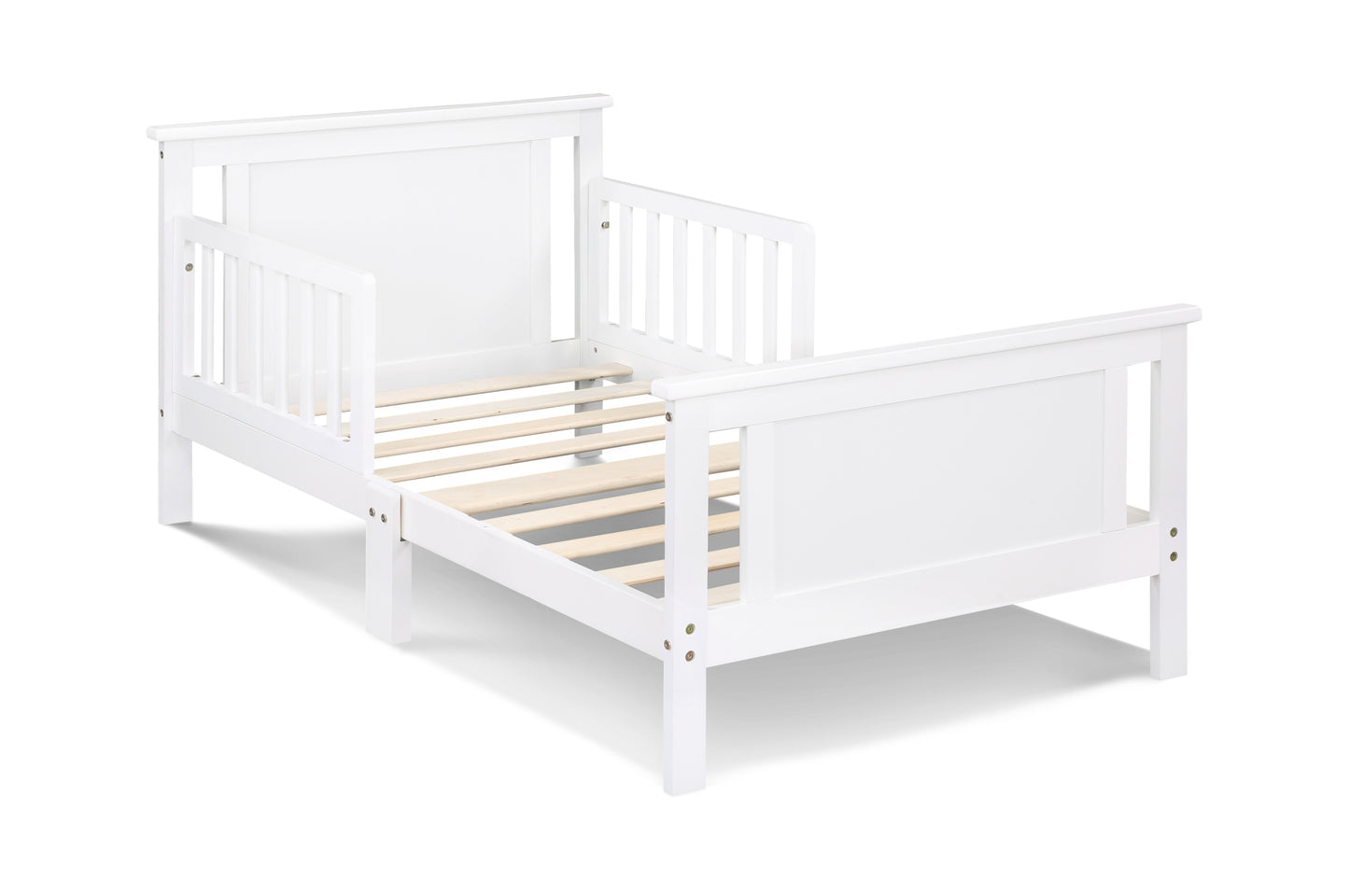 Connelly Reversible Panel Toddler Bed White/Rockport Gray