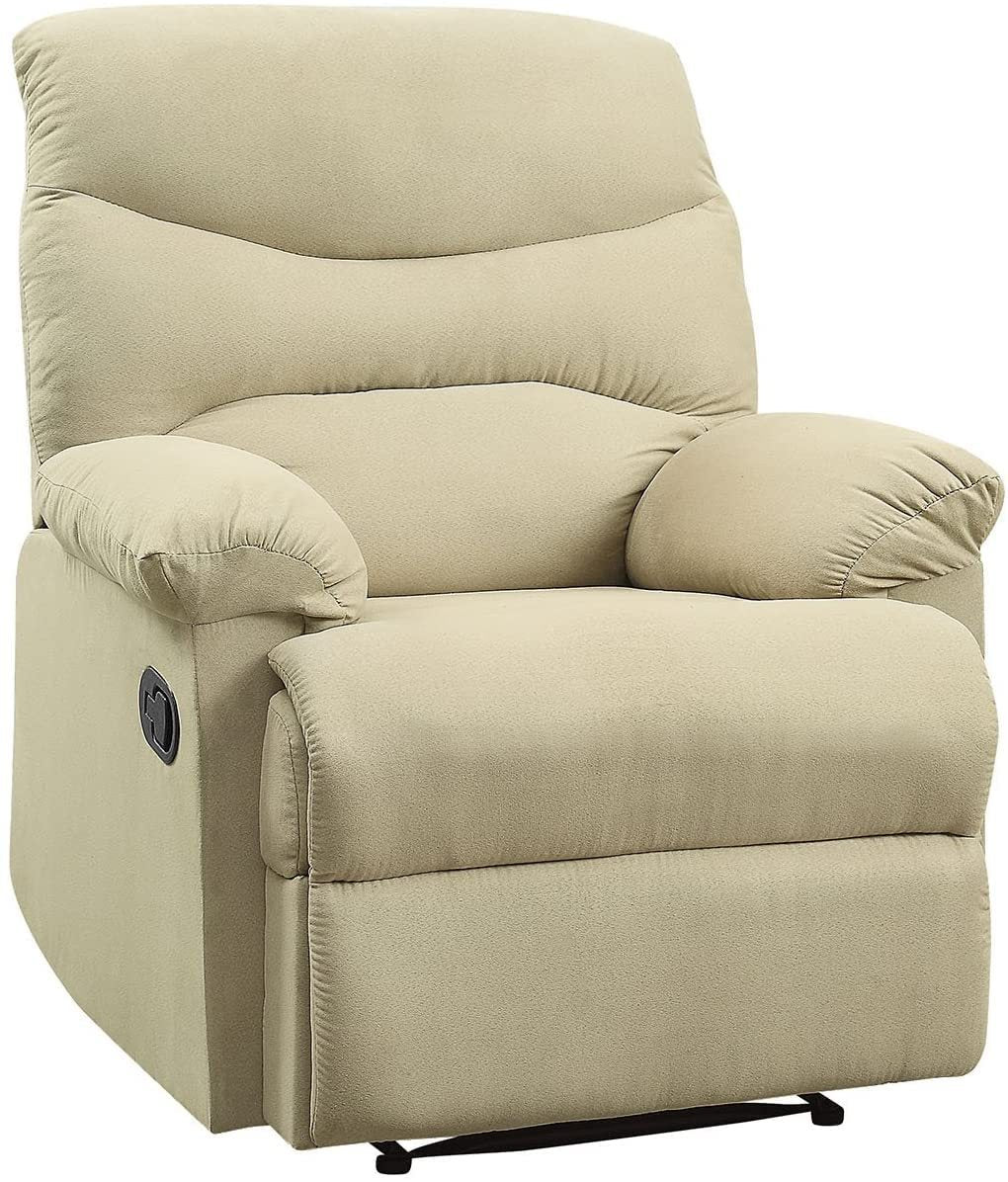 ACME Arcadia Recliner (Motion) in Beige Microfiber