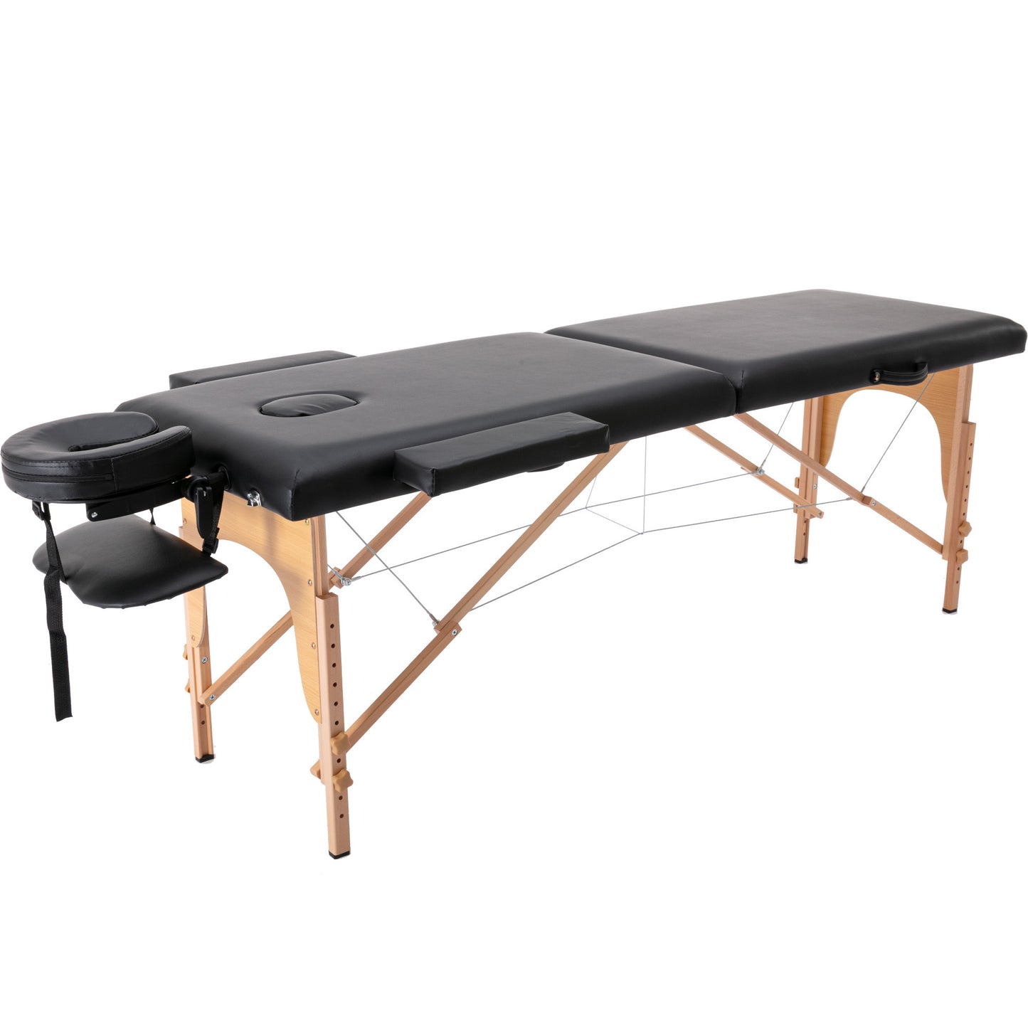 Massage Table Portable Massage Bed Lash Bed Facial Table Reiki Table SPA Beds for Esthetician Portable Height Adjustable Carrying Bag & Accessories 2 Section Shop & Home Black