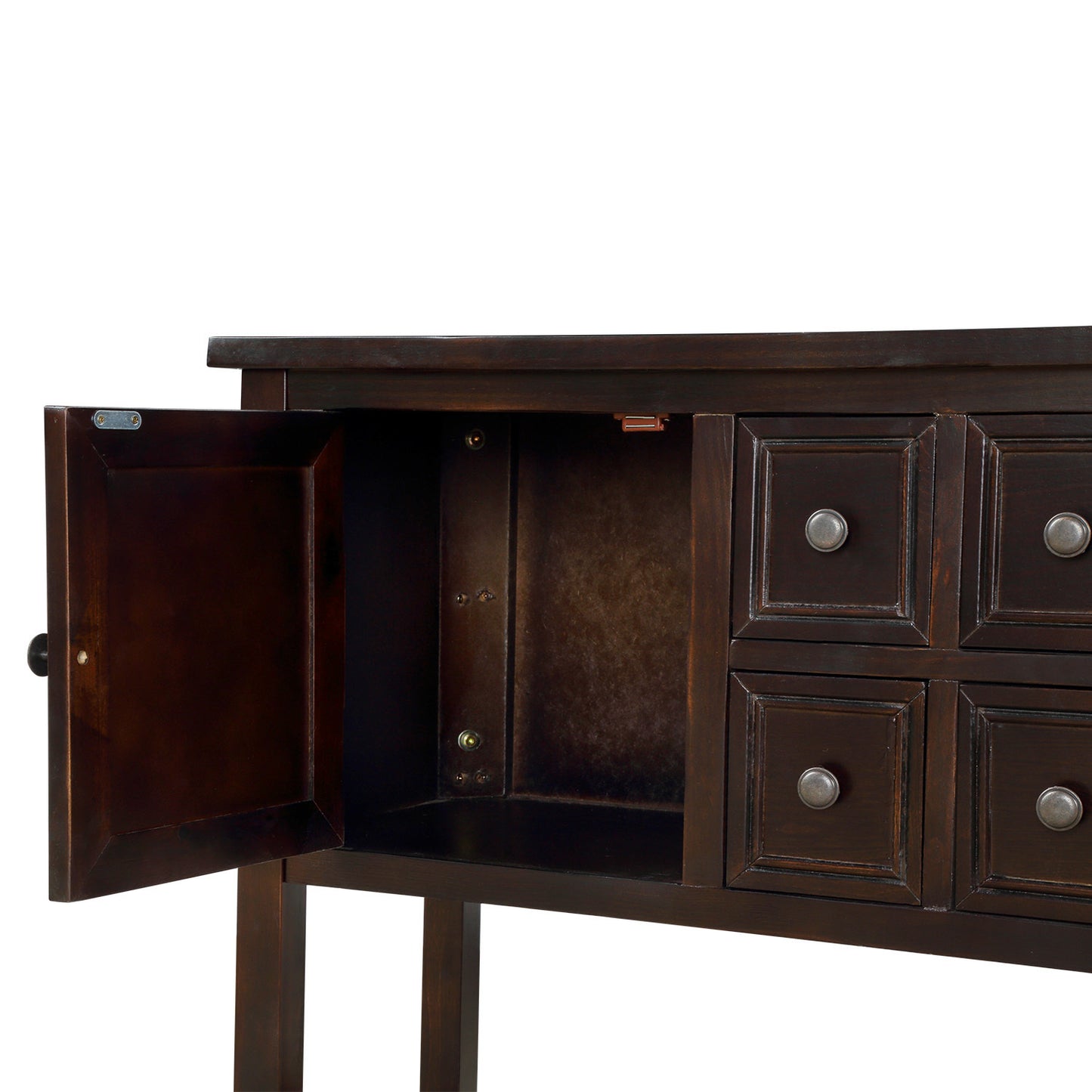 Cambridge Series Buffet Sideboard Console Table with Bottom Shelf (Espresso)