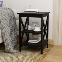 Oxford small side table black-MDF material legs