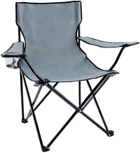 YSSOA Portable Folding Grey Camping Chair, Large