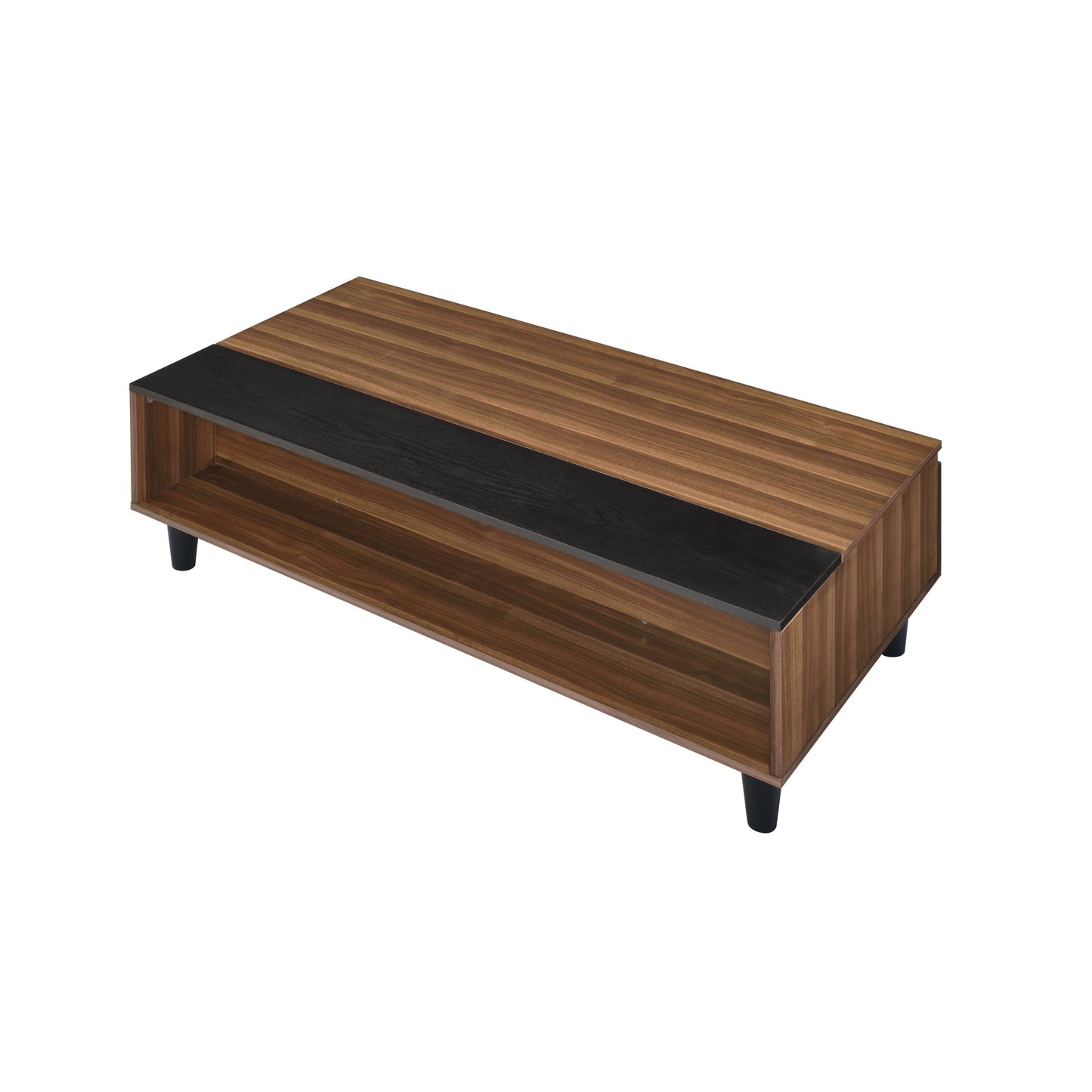 ACME Avala Coffee Table w/Lift Top, Walnut & Black