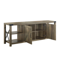 ACME Abiram TV Stand in Rustic Oak Finish