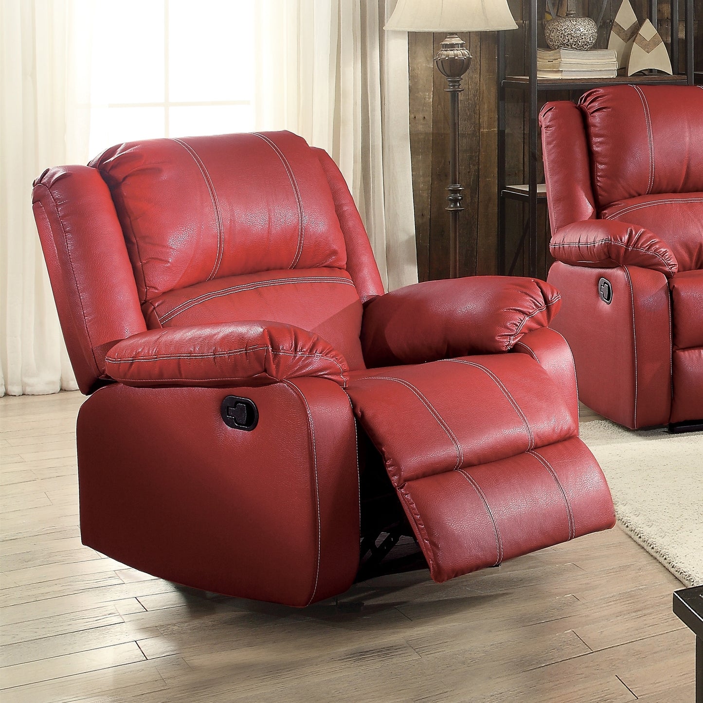 ACME Zuriel Rocker Recliner (Motion) in Red PU