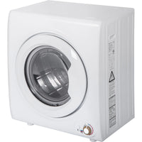 2.65 Cu. Ft Compact Laundry Dryer, 9 LBS Capacity Compact Tumble Dryer with 1400W Drying Power, Easy Control Clothes Dryer