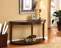 Transitional 1pc Side Table Dark Cherry Open Bottom Shelf Beveled Glass Top Turned Legs Living Room Furniture