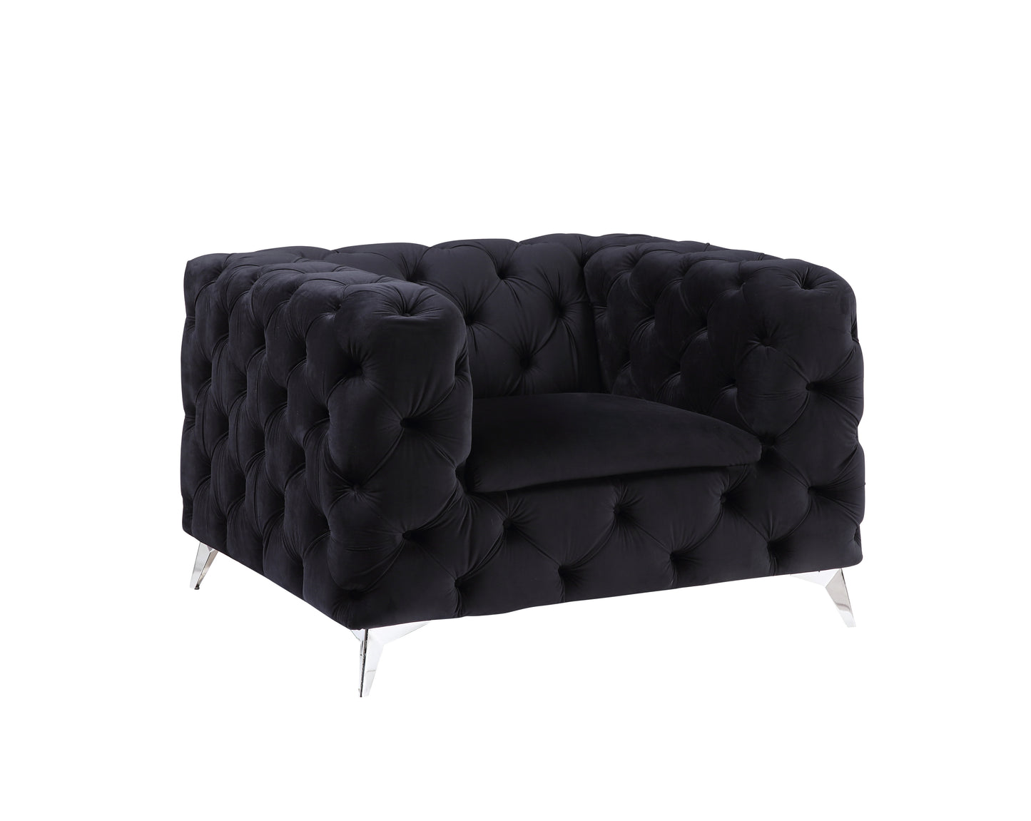 ACME Phifina Chair, Black Velvet 55922