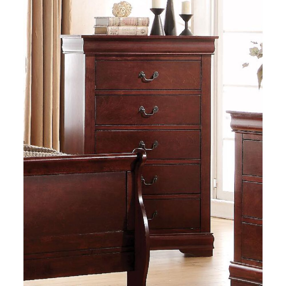 ACME Louis Philippe Chest in Cherry 23756