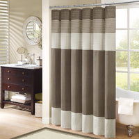 Faux Silk Shower Curtain