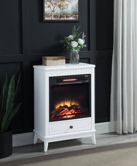 ACME Hamish Fireplace in White Finish