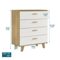 Drawer Dresser Cabinet, Bar Cabinet with Solid Wood Handles and Foot Stand