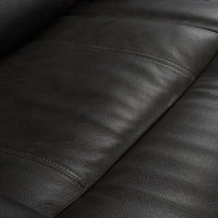 Trevor Triple Power Loveseat, Genuine Leather, Lumbar Support, Adjustable Headrest, USB & Type C Charge Port