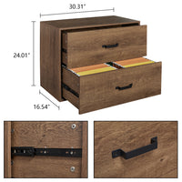 File Bookcase Cabinet with 2 Drawer