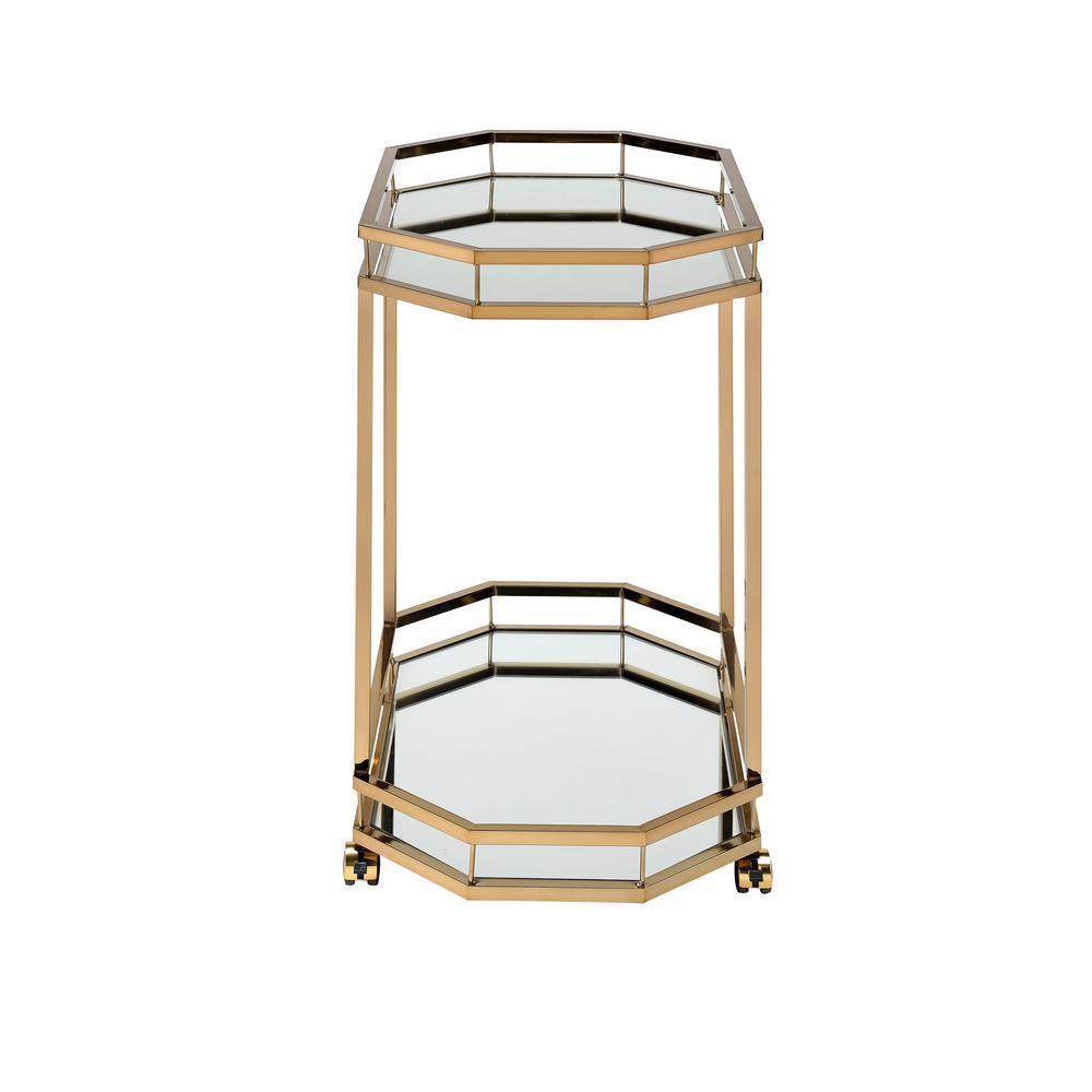 ACME Lacole Serving Cart, Champagne & Mirror