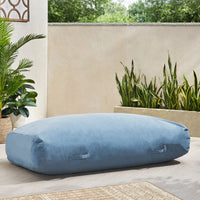 Oceanus Outdoor Water Resistant Fabric Lounger Bean Bag, Blue