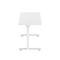 Glass Tabletop Standing Desk White