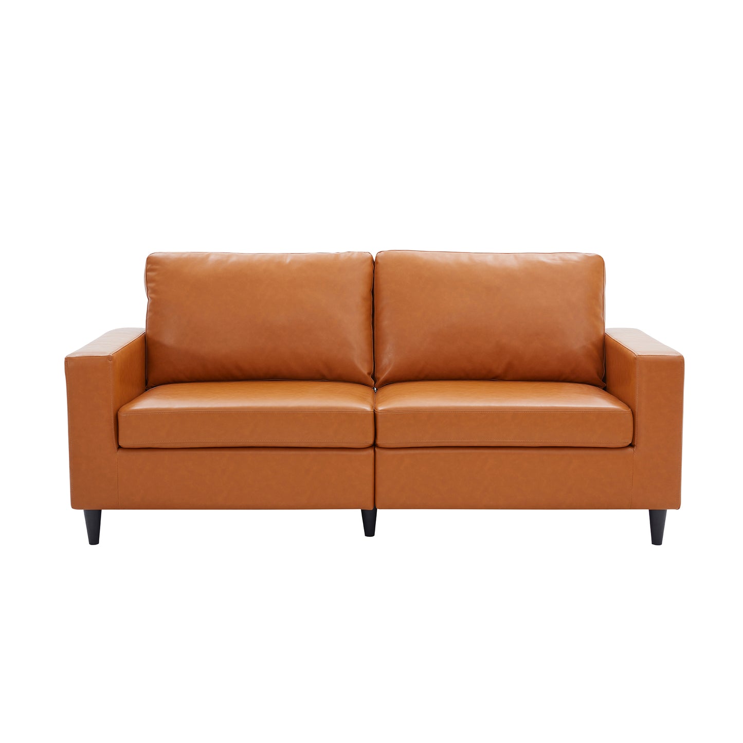 Modern Style  3 Seat Sofa  PU Leather Upholstered Couch Furniture for Home or Office (3-Seat Sofa)