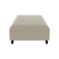 Ottoman SOFA  C Beige with black foot Furniture Modern Accent Chair Sectional Single Sofa