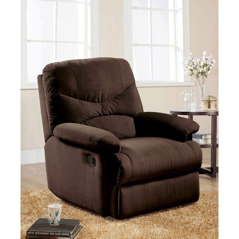 ACME Arcadia Glider Recliner (Motion) in Chocolate Microfiber