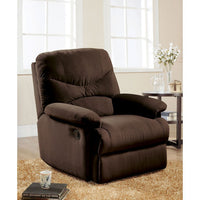 ACME Arcadia Glider Recliner (Motion) in Chocolate Microfiber