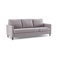 Reversible Sectional Sofa with Handy Side Pocket, Living Room L-Shape 3-Seater Couch with Modern Linen Fabric for Small Space