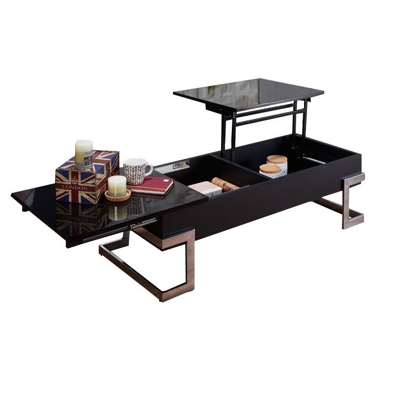 ACME Calnan Coffee Table in Black & Chrome